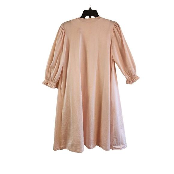 Vintage Lorraine nightgown and robe size small peach pink Rev2 Chemise - Picture 2 of 15